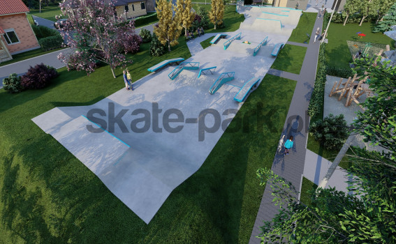 Projekt skateparku betonowego - Brzeszcze