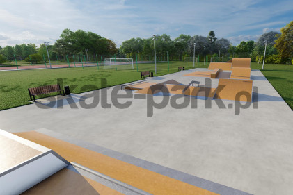 Projekt skateparku modułowego - Szczucin 