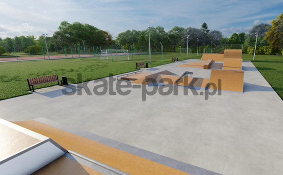 Projekt skateparku modułowego - Szczucin 