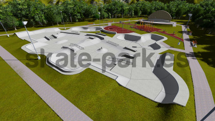 Concrete skatepark 143695