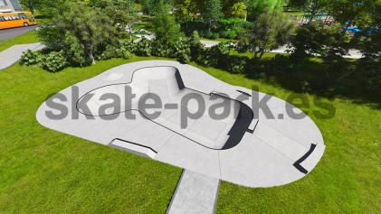 Concrete skatepark 390113