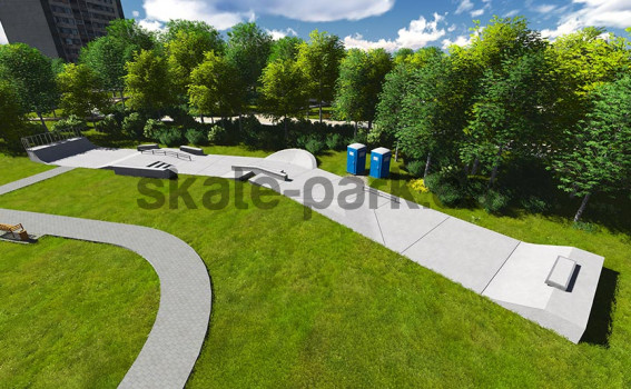 Concrete skatepark 750315