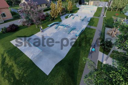 Proyecto de skatepark de hormigón - Brzeszcze