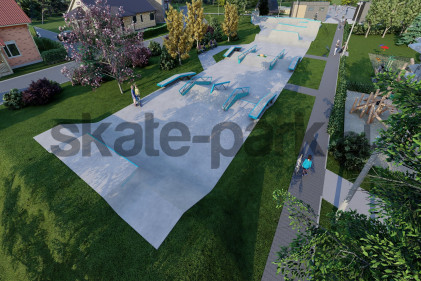 Projet de skatepark en béton - Brzeszcze