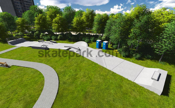 Concrete skatepark 750315