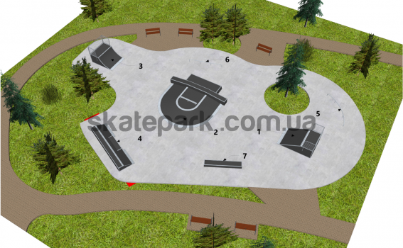 Skatepark modułowy OF2006062NW