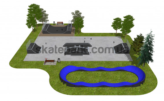 Skatepark modułowy OF2007140NW